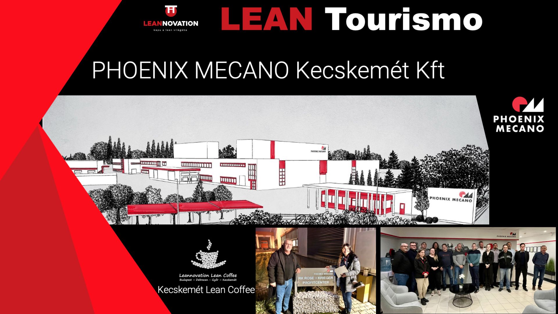 A Leannovation Egyesület tagjai látogatást tettek a Phoenix Mecano kecskeméti telephelyén.